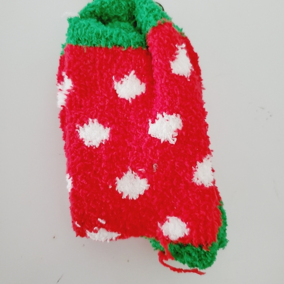 2/$15 Happy Holidays Embellished Plush Socks Snowman - Picture 4 of 4